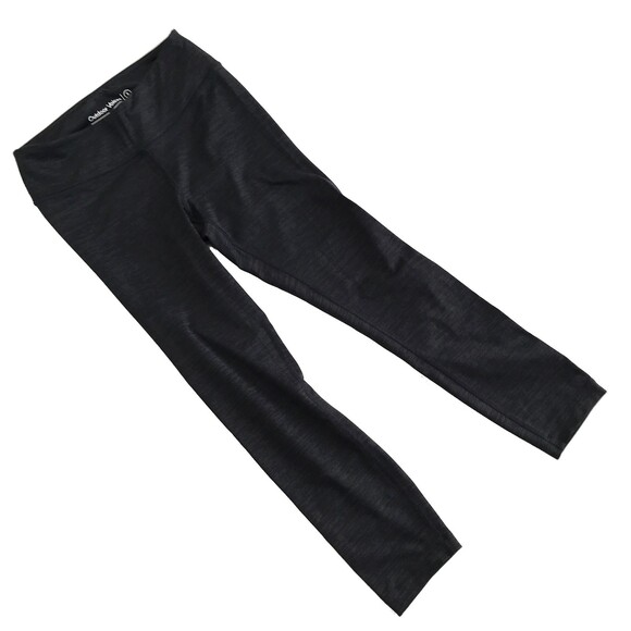 SOLD  Outdoor Voices Techsweat Flex Crop 3/4 Leggings Small Heather Black Pocket - Picture 2 of 9